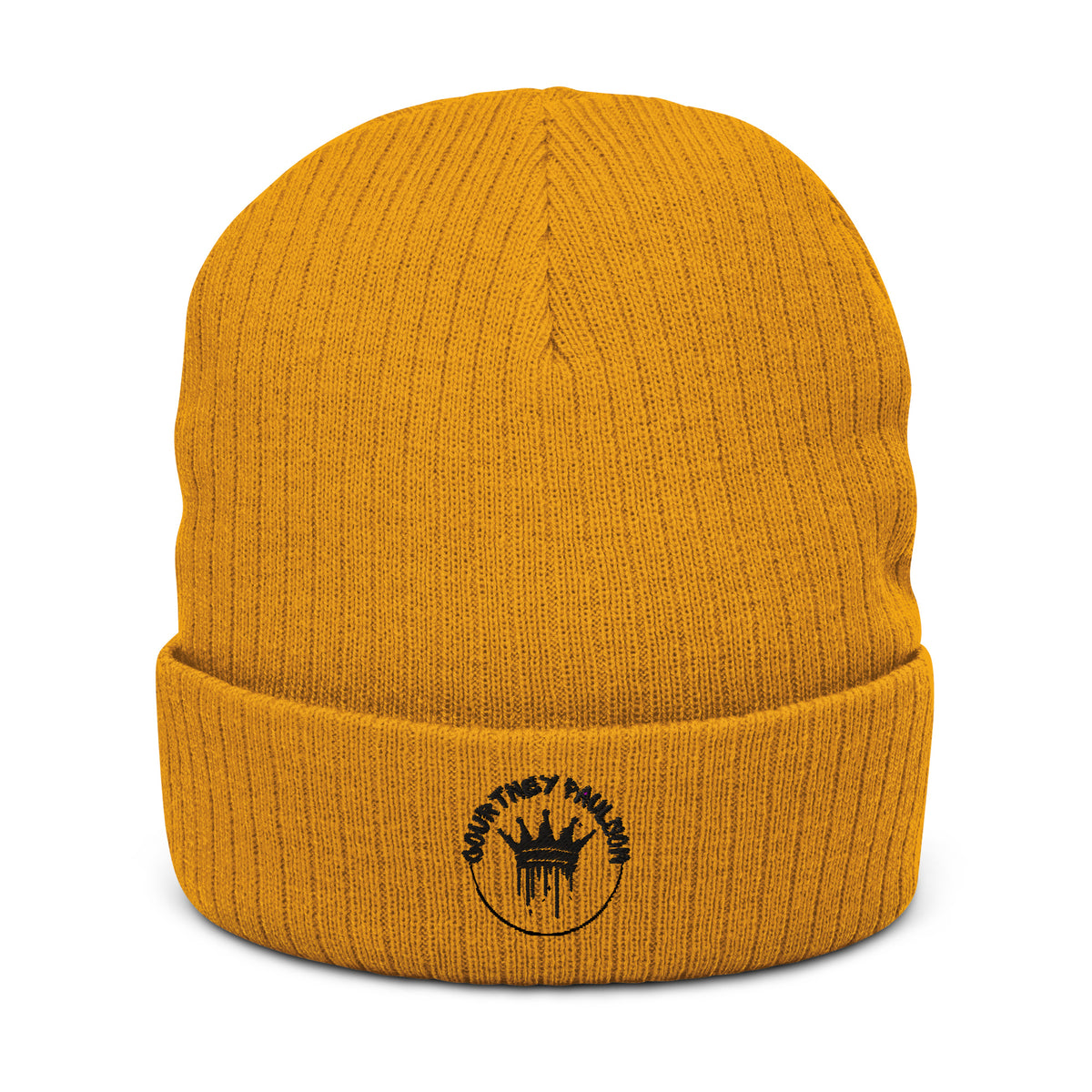 Hat Attack Womens Color Story Knit Beanie Ribbed Cuffed Yellow FEFA115 NWT Crown main image 2
